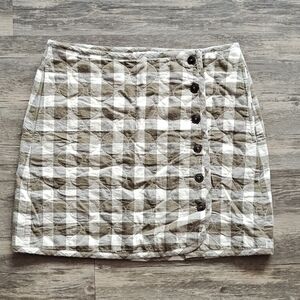 Madewell Gingham Skirt. Size 10